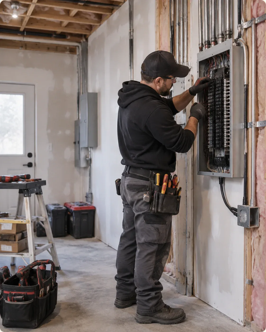 Electrician providing residential and commercial electrical service in Waterloo Ontario